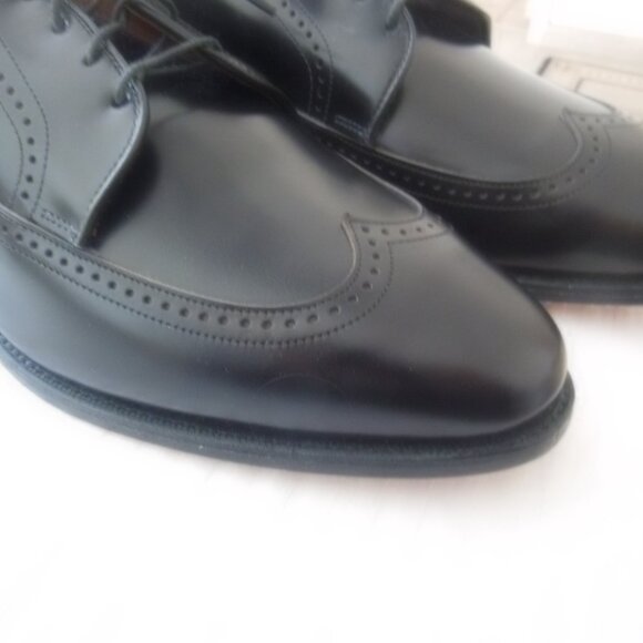 Polo Ralph Lauren Oxford Shoes Men's 12D Asher Wingtip Dark Brown Lace Up NWOB - Picture 2 of 9